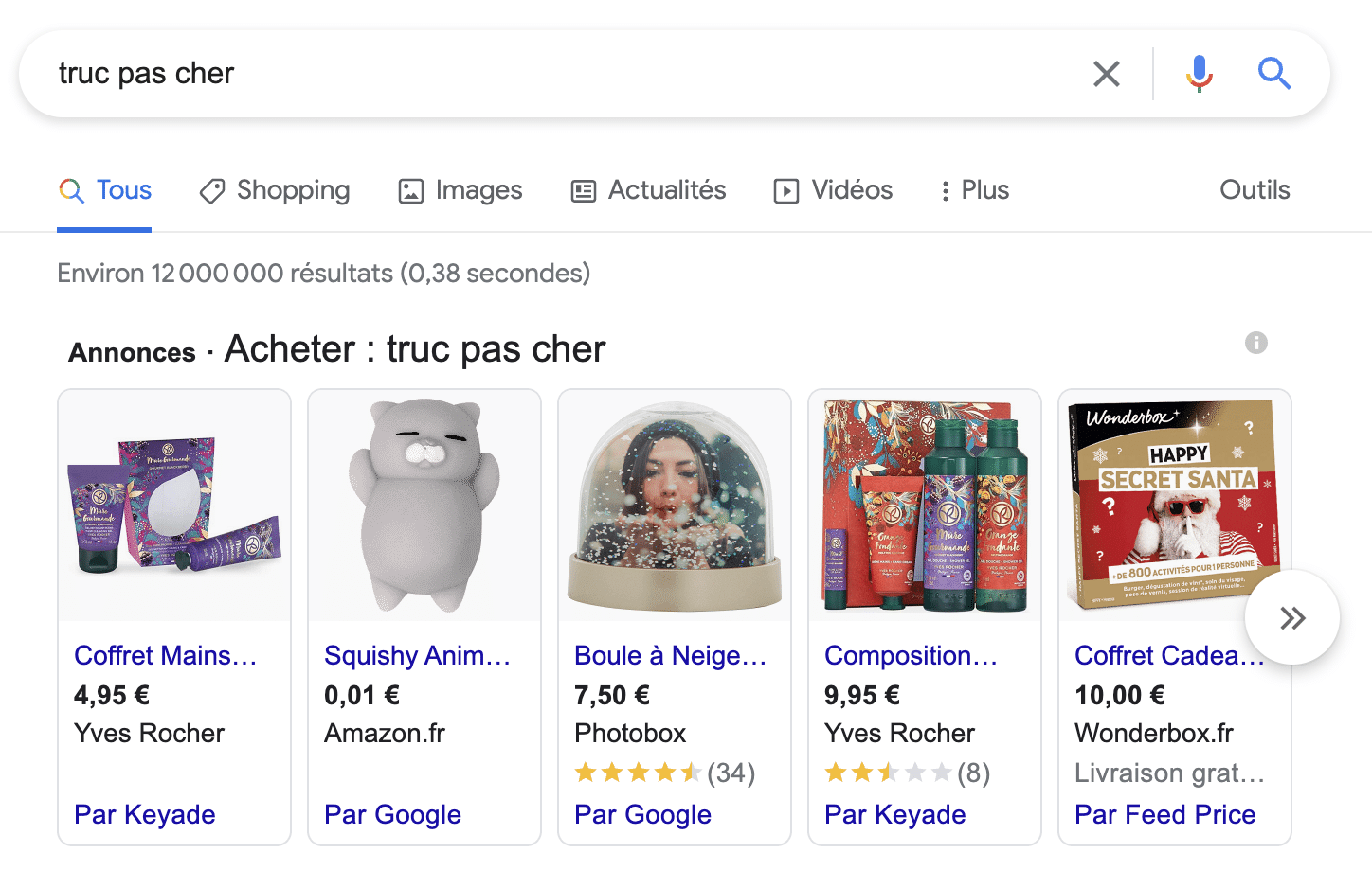 Référencement Payant google shopping